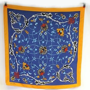 Vintage Estee Lauder Floral Silk Scarf